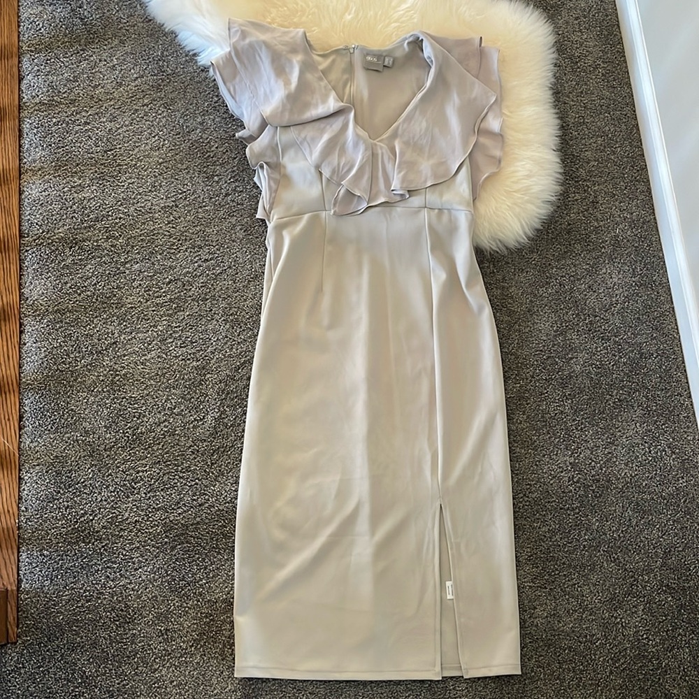 ASOS flutter sleeve dress